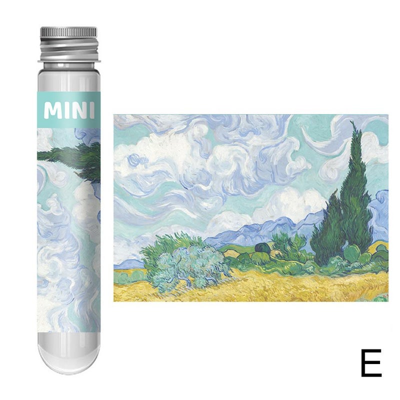 150-piece Mini Test Tube Puzzle, Adult Cartoon Puzzle, Children's Toy, Mini Blue Card Puzzle